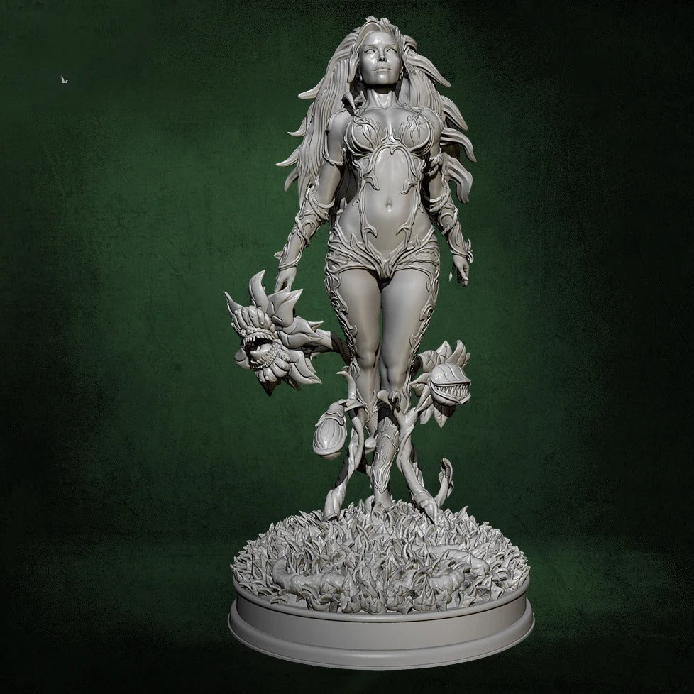 1/24 75mm Resin Superhero Model Kit Poison Beautiful Girl Unpainted