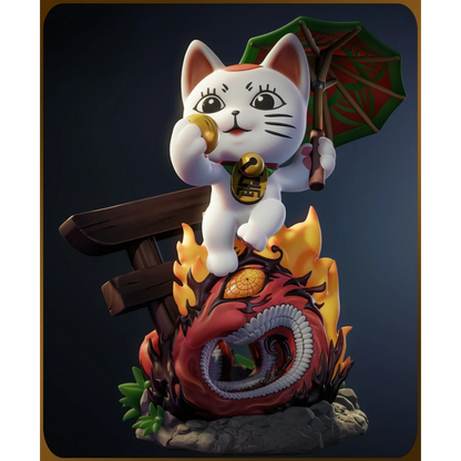 Digital STL Turbo Granny Cat Dandadan