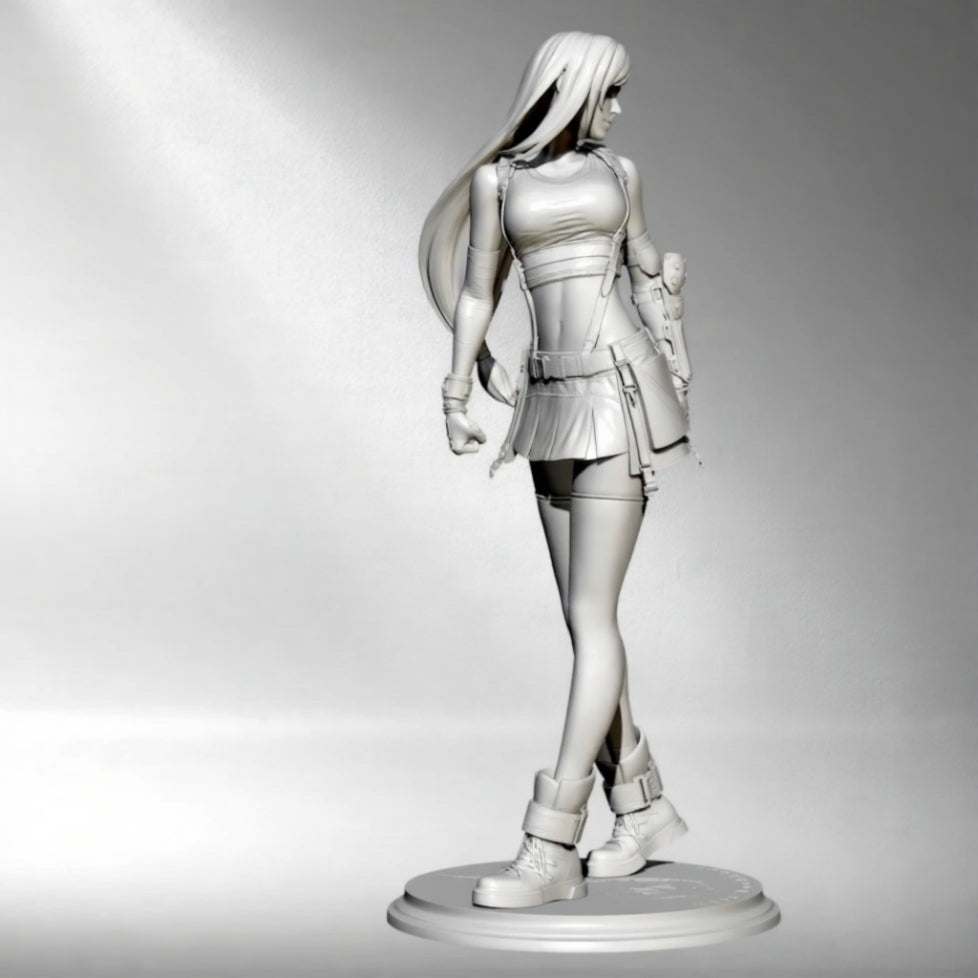 1/24 75mm Resin Model Kit Modern Beautiful Girl Woman Unpainted