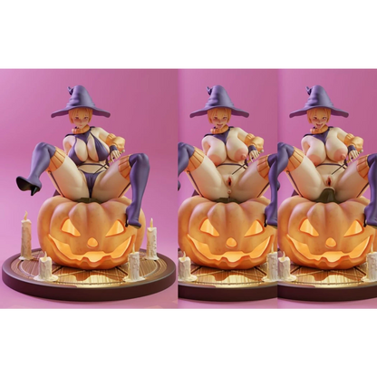 Digital STL Naughty Witch Halloween