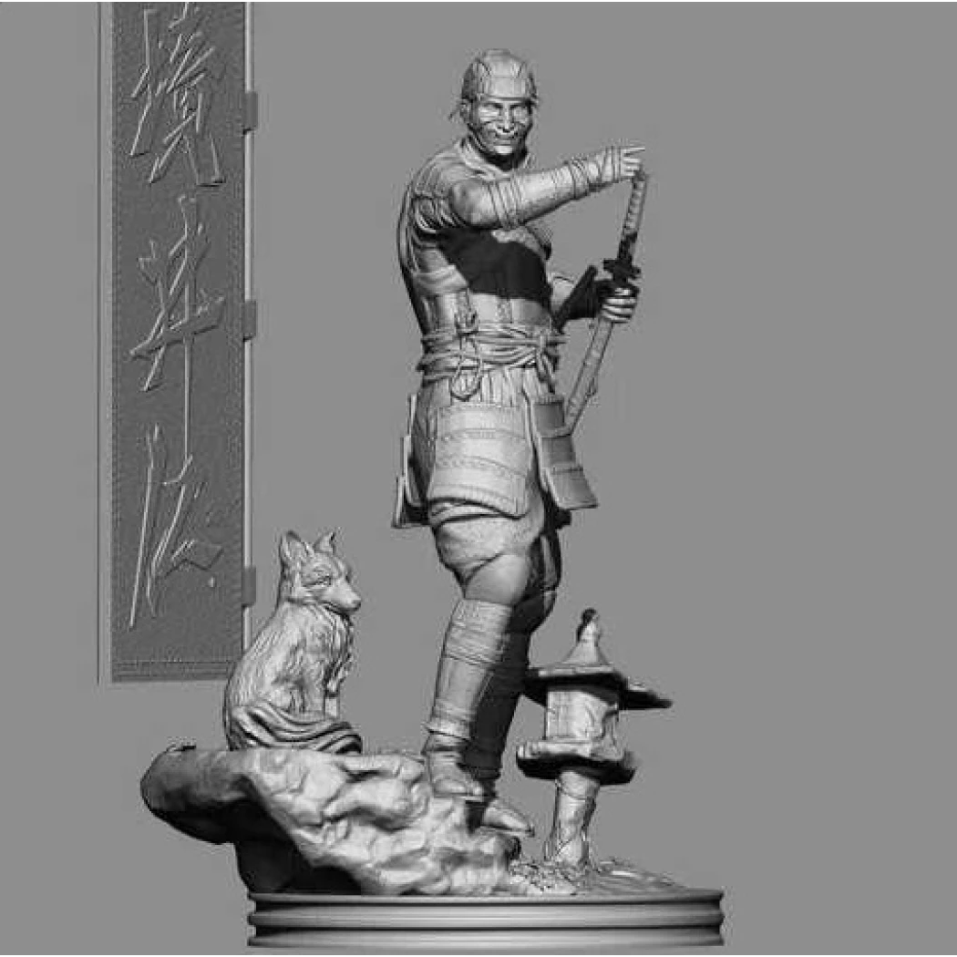 Digital STL Tsushima Japanese Samurai