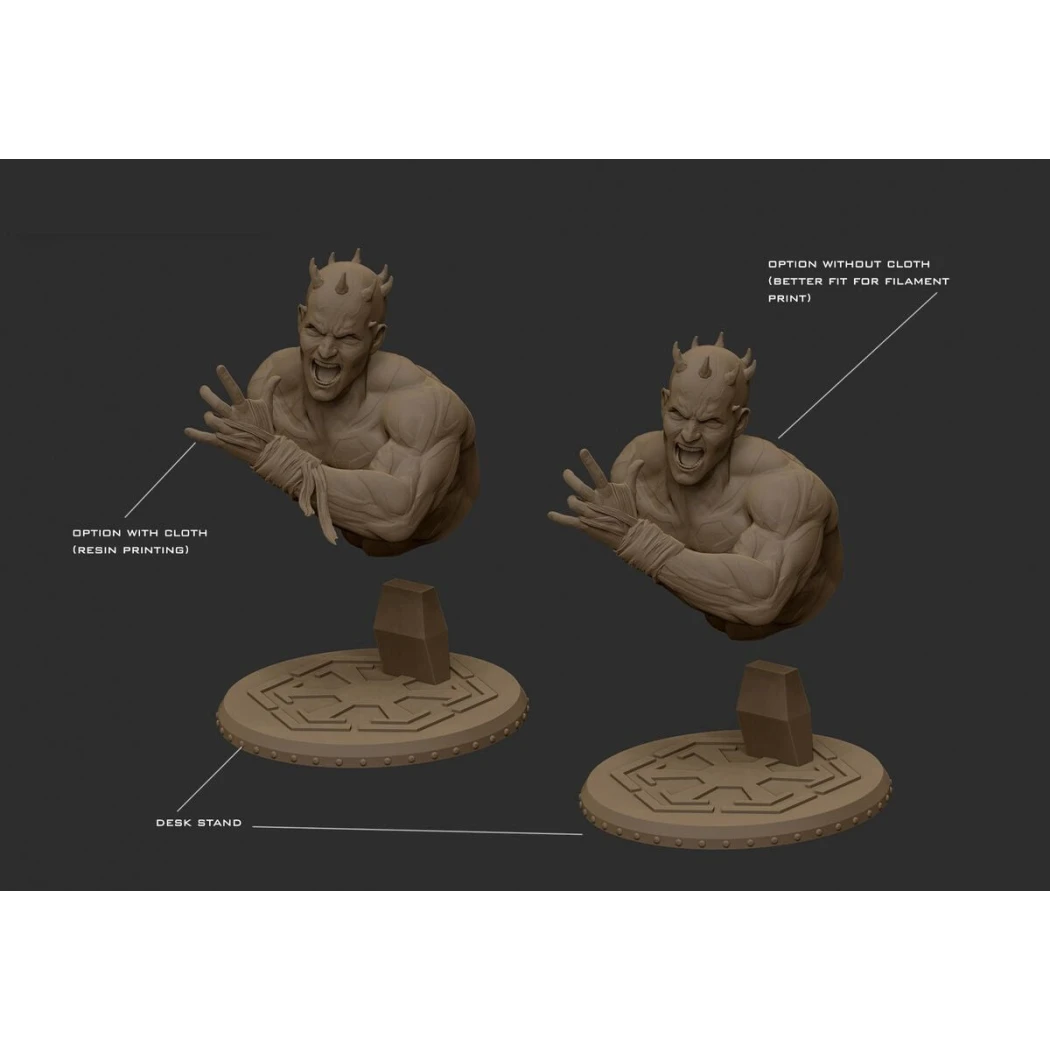 Digital STL Darth Maul Bust