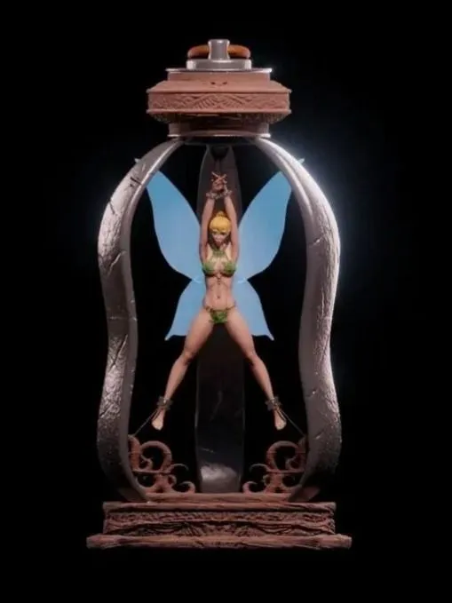 1/35 - 1/6 3D Print Model Kit Beautiful Girl Fairy Unpainted