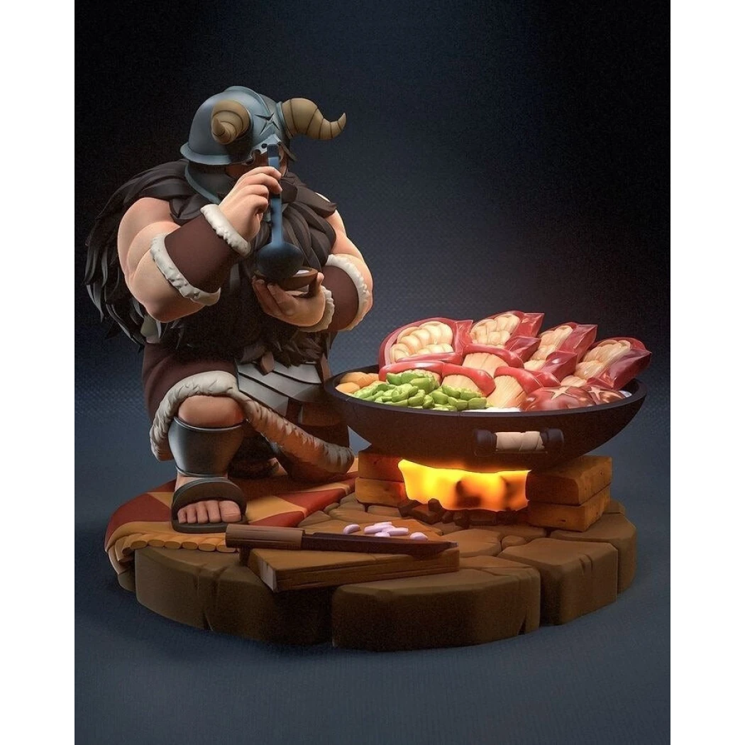 Digital STL Dungeon Meshi Senshi and Soporte Joystick