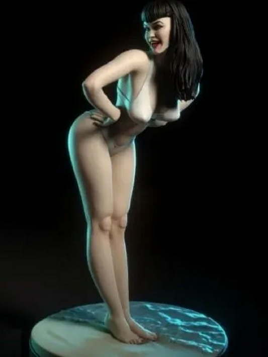 1/35 - 1/6 3D Print Model Kit Modern Beautiful Girl Dancer Unpainted