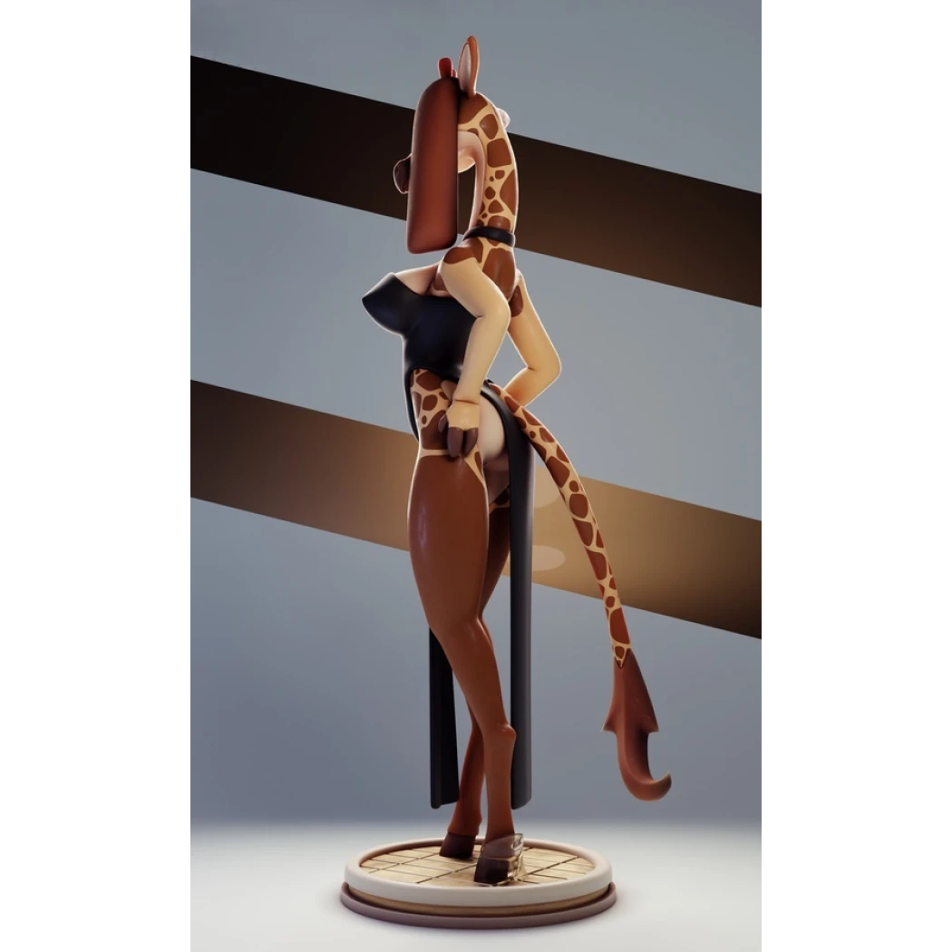 Digital STL Furry Giraffe