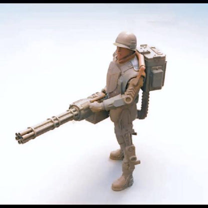 1/16 Resin Steampunk Model Kit US Soldier Wolfenstein Unpainted
