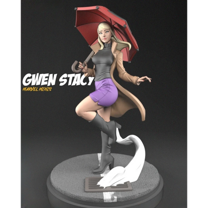 Digital STL Gwen Stacy Beautiful Girl