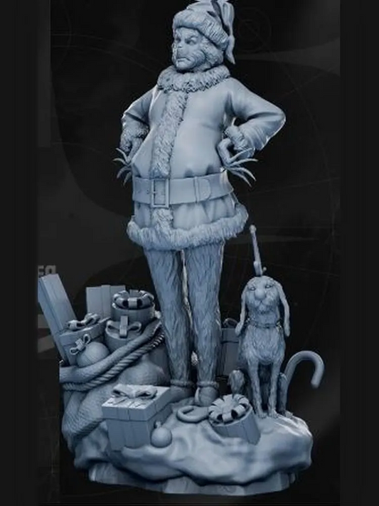1/35 - 1/6 3D Print Model Kit Grinch Unpainted