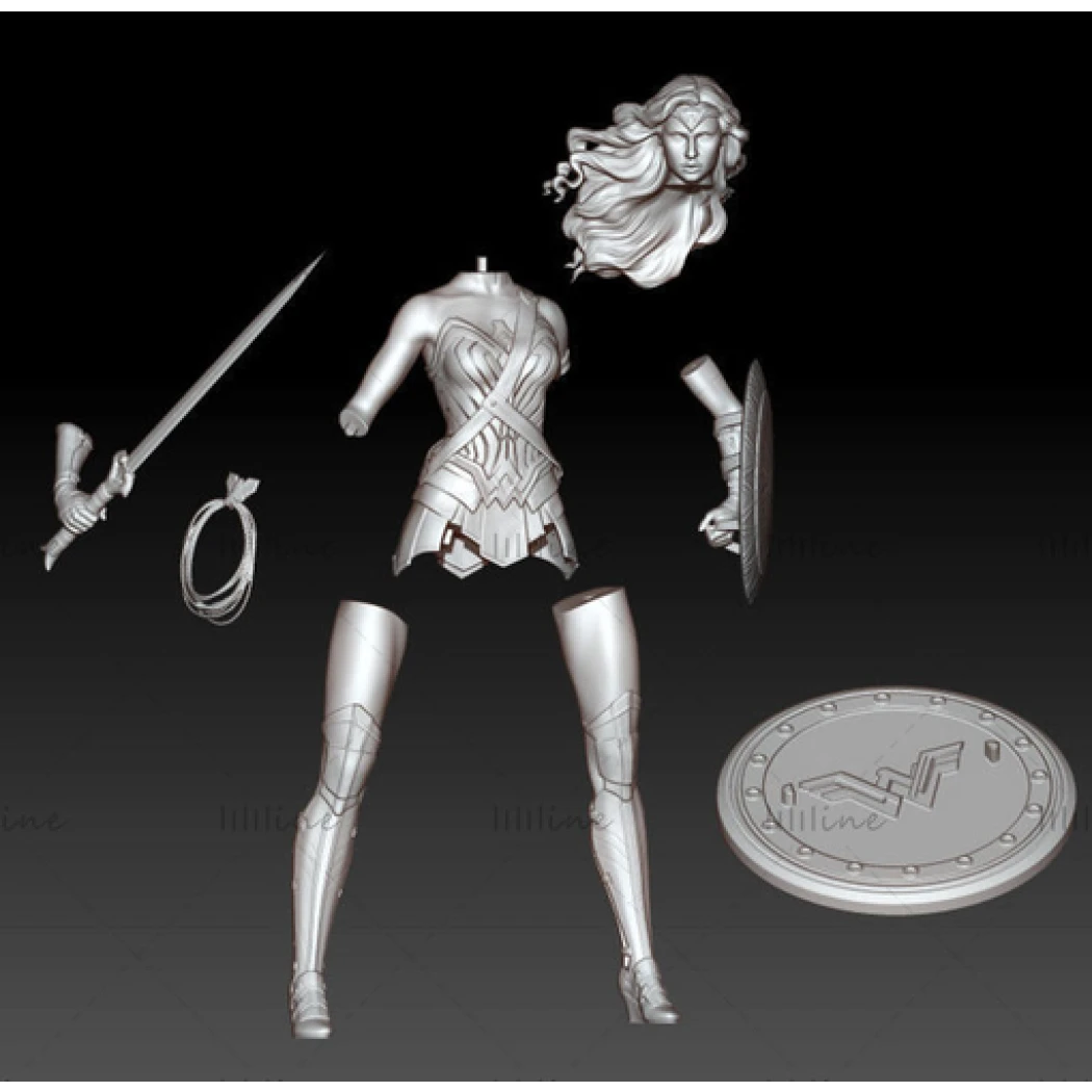 Digital STL Wonder Woman - Gal Gadot