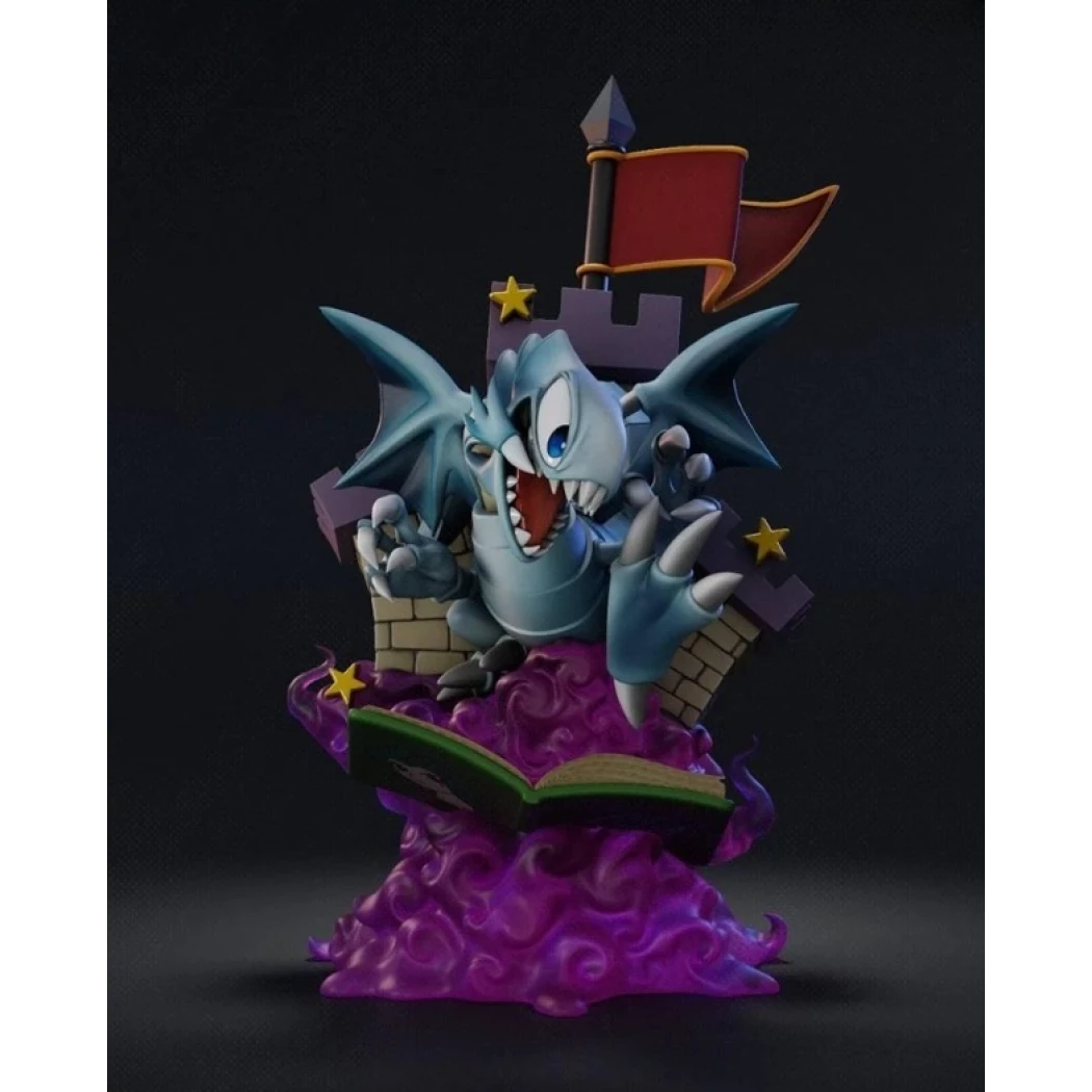 Digital STL Blue Eyes White Dragon Toon