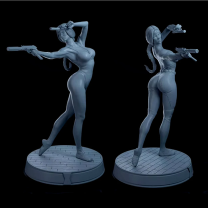 Digital STL Superhero Black Widow Beautiful Girl