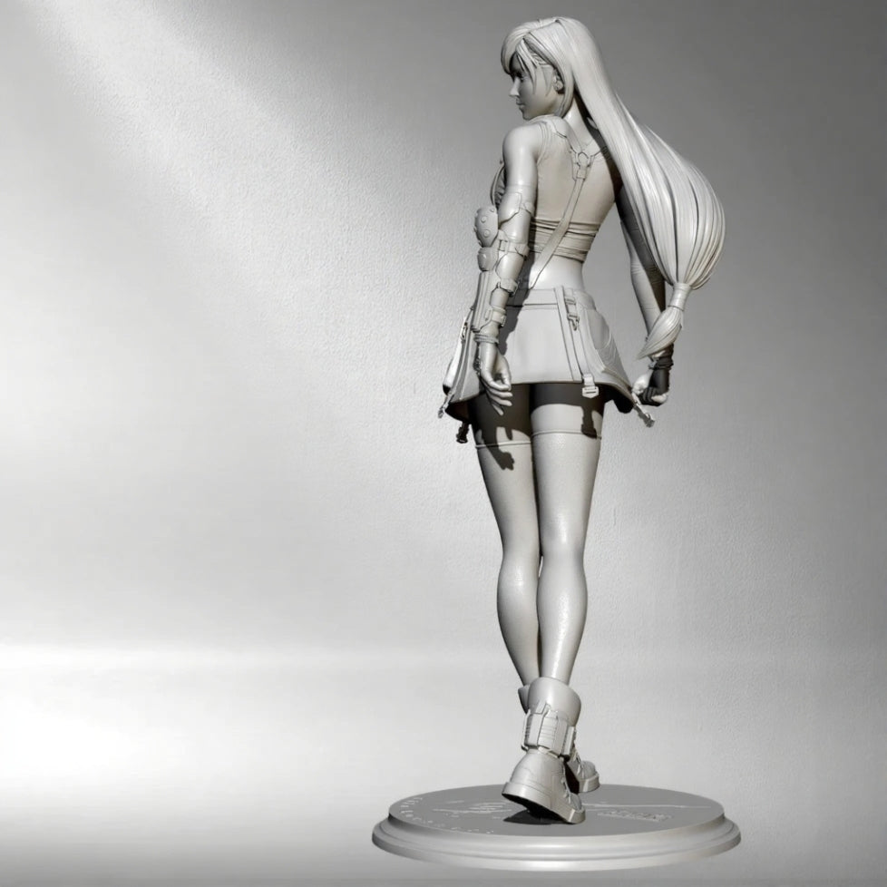 1/24 75mm Resin Model Kit Modern Beautiful Girl Woman Unpainted