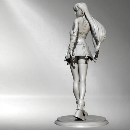 1/24 75mm Resin Model Kit Modern Beautiful Girl Woman Unpainted