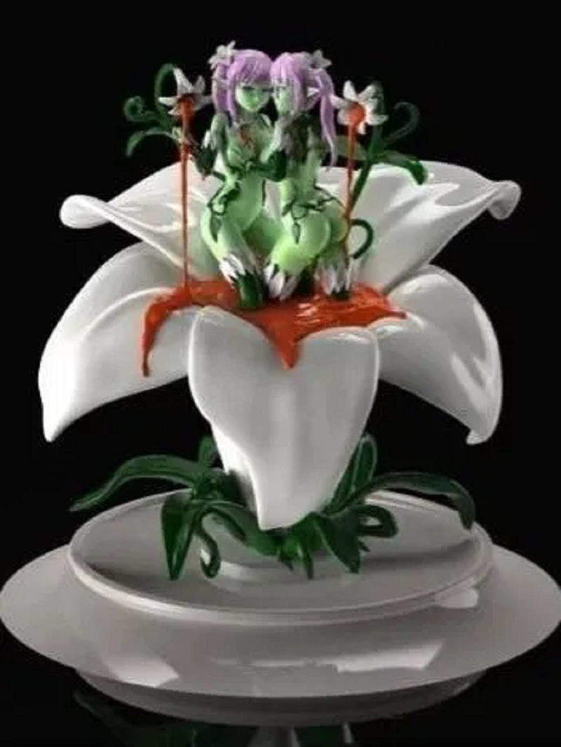 1/35 - 1/6 3D Print Model Kit Beautiful Girls Fairy Unpainted