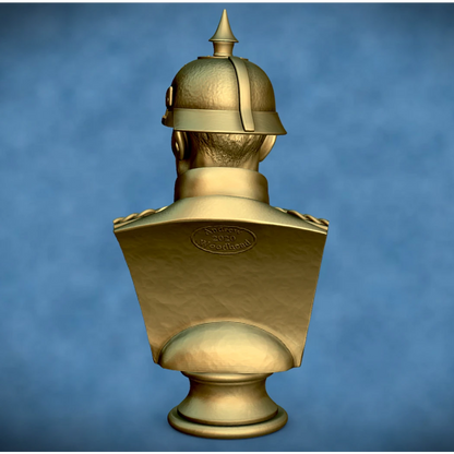 Digital STL Prussian General Bust