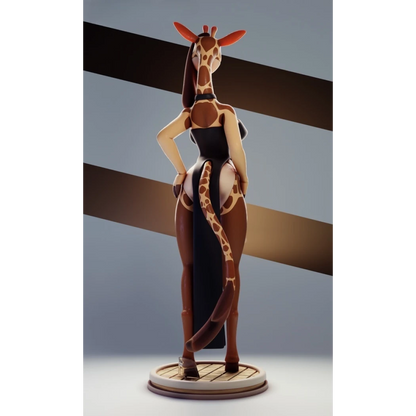 Digital STL Furry Giraffe