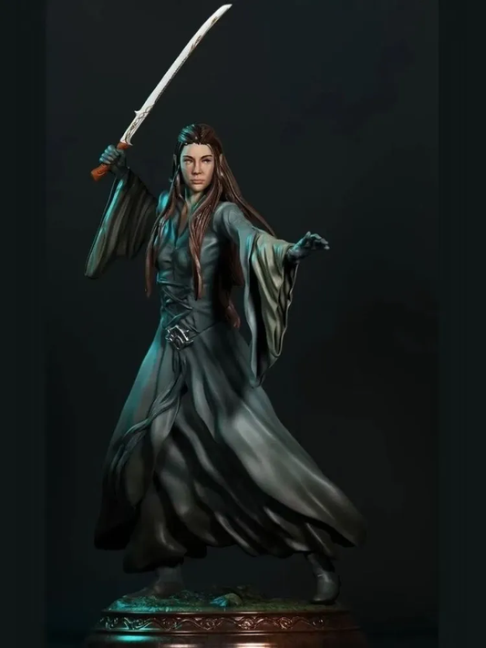 1/35 - 1/6 3D Print Model Kit Beautiful Girl Elf Unpainted