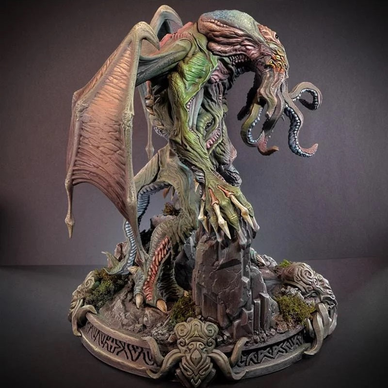 1/35 - 1/6 3D Print Model Kit Fantasy Monster Cthulhu Unpainted