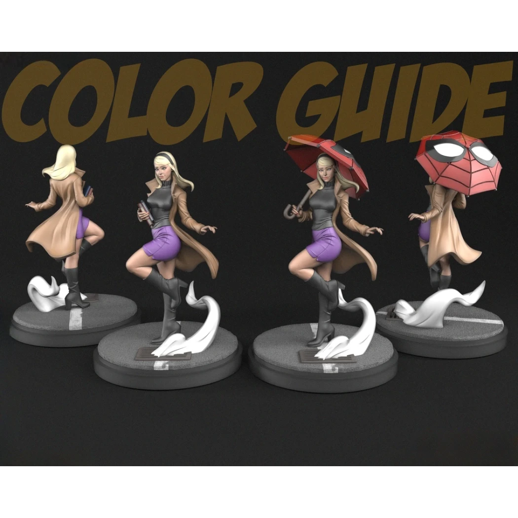 Digital STL Gwen Stacy Beautiful Girl