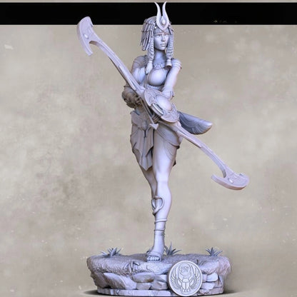 Digital STL Neith Egyptian Goddess Beautiful Girl