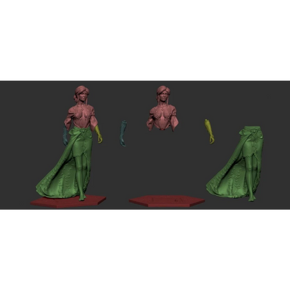 Digital STL Triss Beautiful Girl