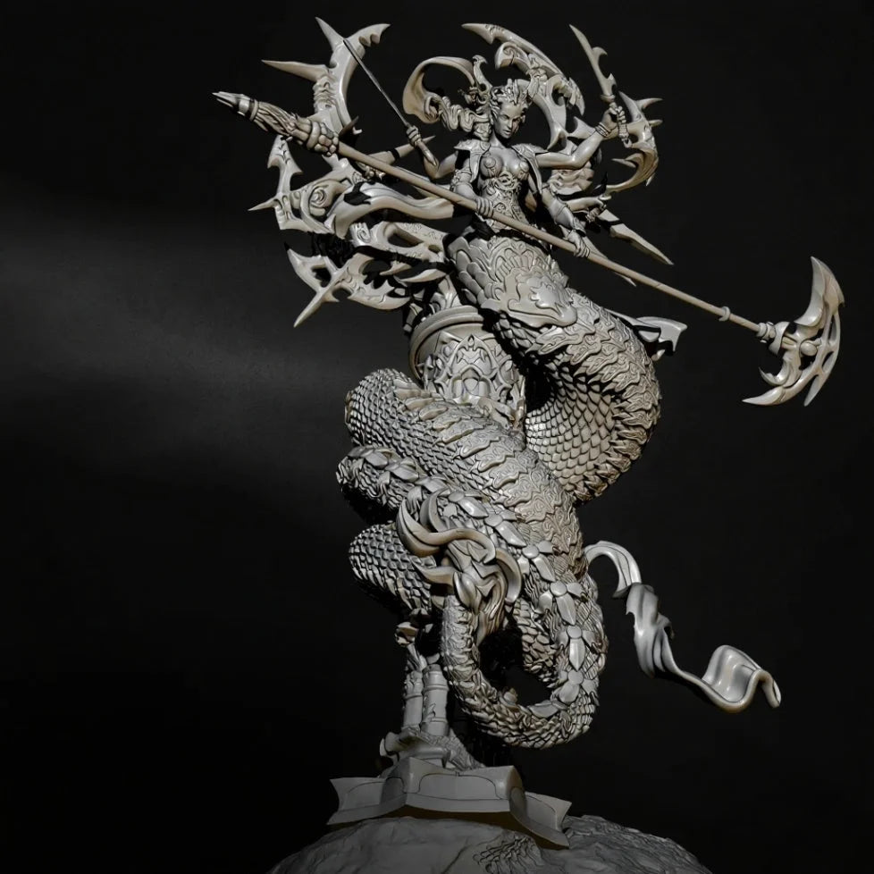 1/32 Resin Model Kit Beautiful Girl Woman Medusa Fantasy Unpainted