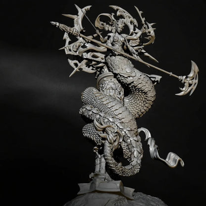 1/32 Resin Model Kit Beautiful Girl Woman Medusa Fantasy Unpainted