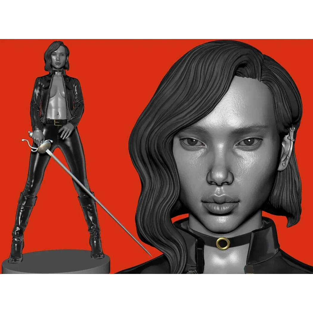 Digital STL Onicha Beautiful Girl