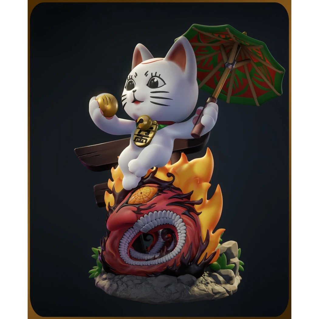 Digital STL Turbo Granny Cat Dandadan