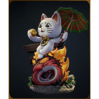 Digital STL Turbo Granny Cat Dandadan