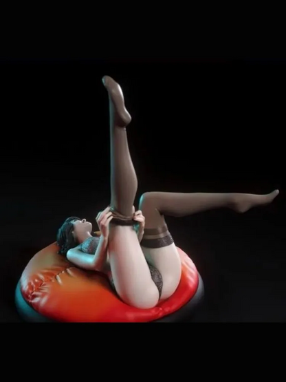 1/35 - 1/6 3D Print Model Kit Modern Beautiful Girl Dancer Unpainted