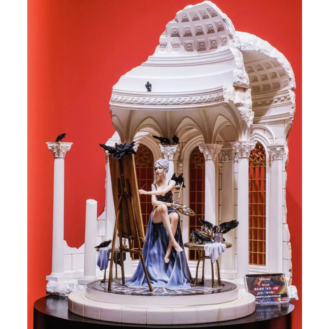 Digital STL Painters Delight Beautiful Girl