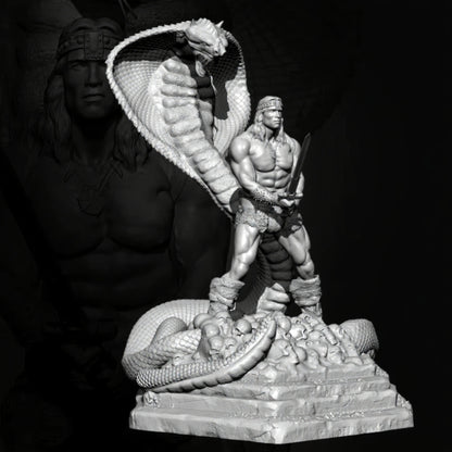 1/35 - 1/6 3D Print Model Kit Conan Warrior Barbarian TD-3638 Unpainted