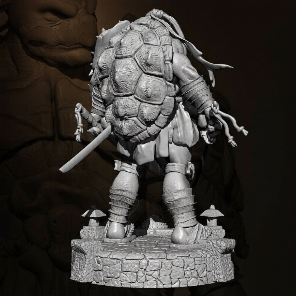 78mm Resin Model Kit Turtle Warrior Fighter Movie TD-3451 Unpainted - Model-Fan-Store