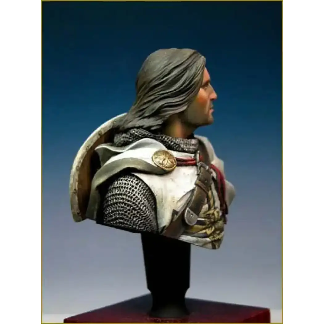 1/10 BUST Resin Model Kit Medieval Knight Teutonic Crusader Warrior Unpainted