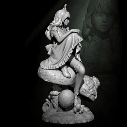 1/35 - 1/6 3D Print Model Kit Fantasy Beautiful Girl Alice Unpainted