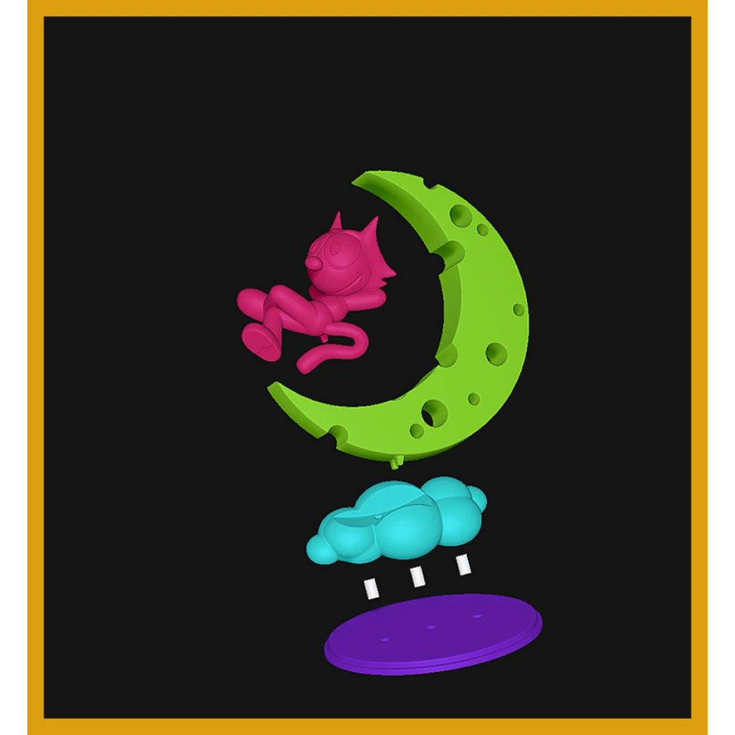 Digital STL Felix the Cat