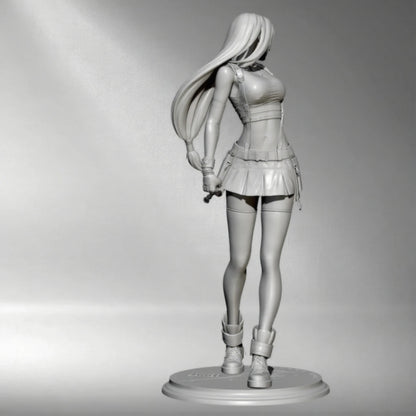 1/24 75mm Resin Model Kit Modern Beautiful Girl Woman Unpainted