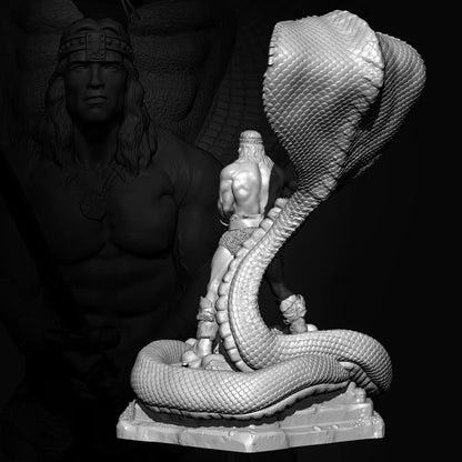 76mm Resin Model Kit Barbarian Warrior TD-3638 Unpainted