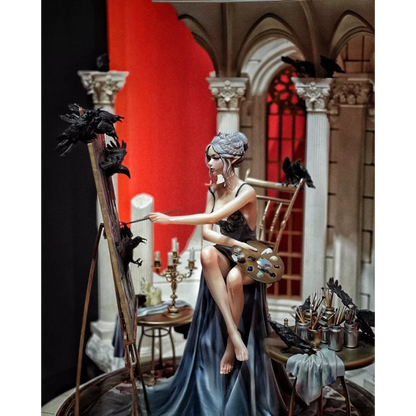 Digital STL Painters Delight Beautiful Girl