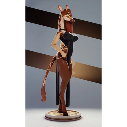 Digital STL Furry Giraffe