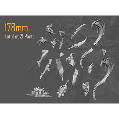 Digital STL Valeera Saguinar Beautiful Girl