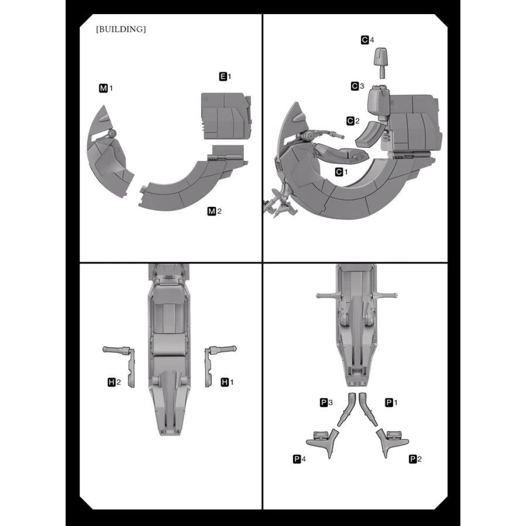 Digital STL Darth Maul Bloodfin Speeder Bike One12