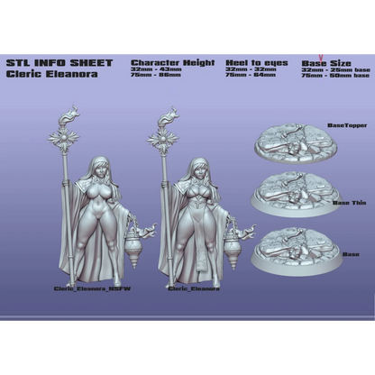 Digital STL Cleric Eleanora