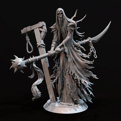 50mm 75mm 3D Print Model Kit Reaper of Death with a Scythe Unpainted