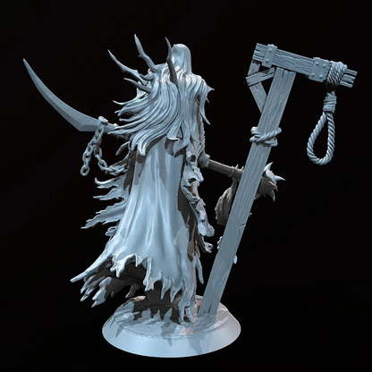 50mm 75mm 3D Print Model Kit Reaper of Death with a Scythe Unpainted