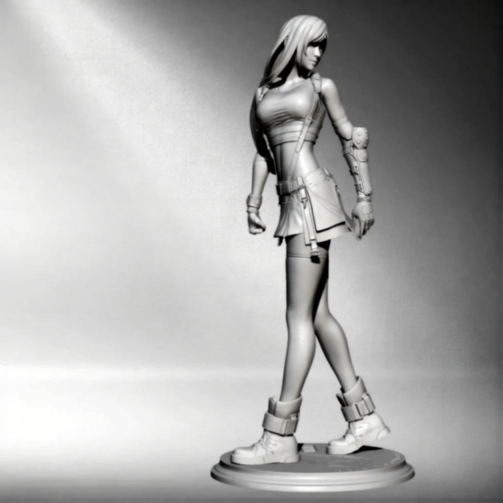 1/24 75mm Resin Model Kit Modern Beautiful Girl Woman Unpainted