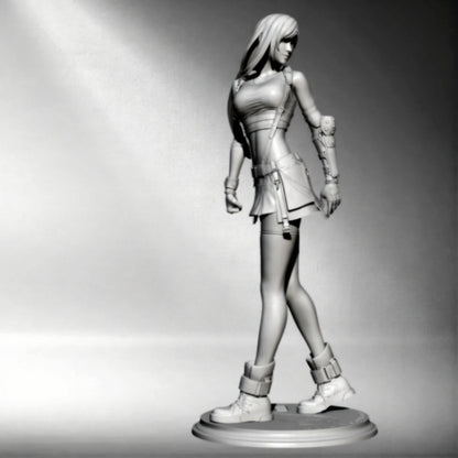 1/24 75mm Resin Model Kit Modern Beautiful Girl Woman Unpainted