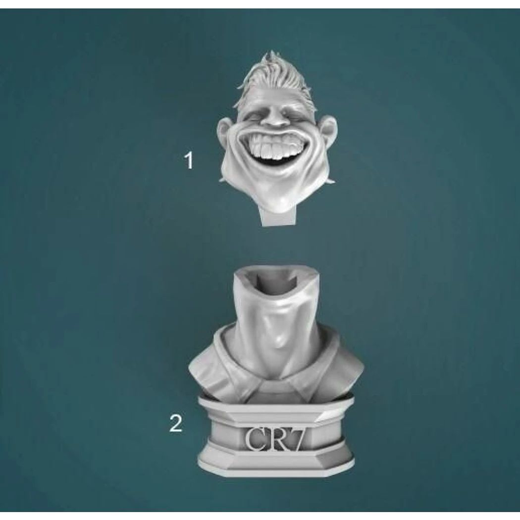 Digital STL Cristiano Ronaldo Bust